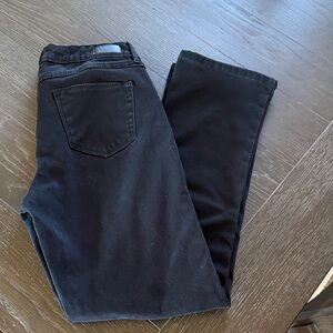 Natural Reflections Black Comfort Stretch Classic Twill Firm Hold Flannel Lined